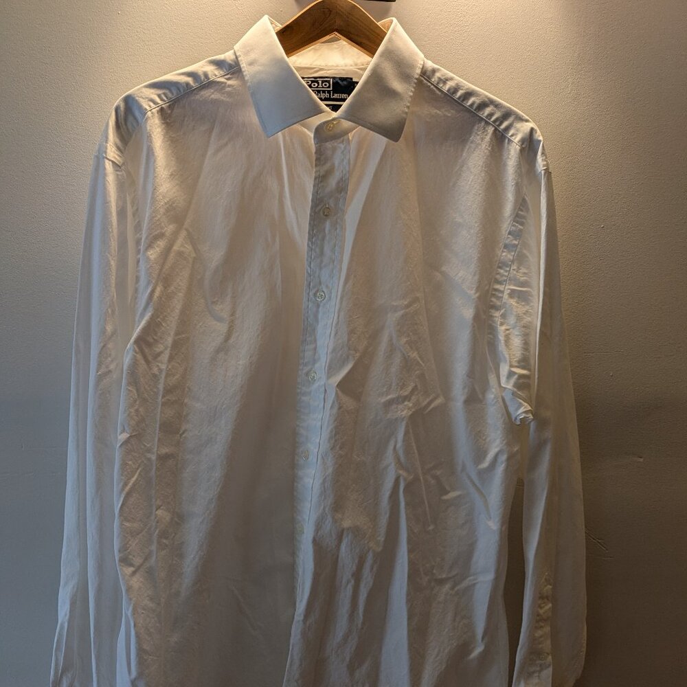 Polo by Ralph Lauren Men's Regent Classic Fit Cotton Dress Shirt. Neck 17.5.
